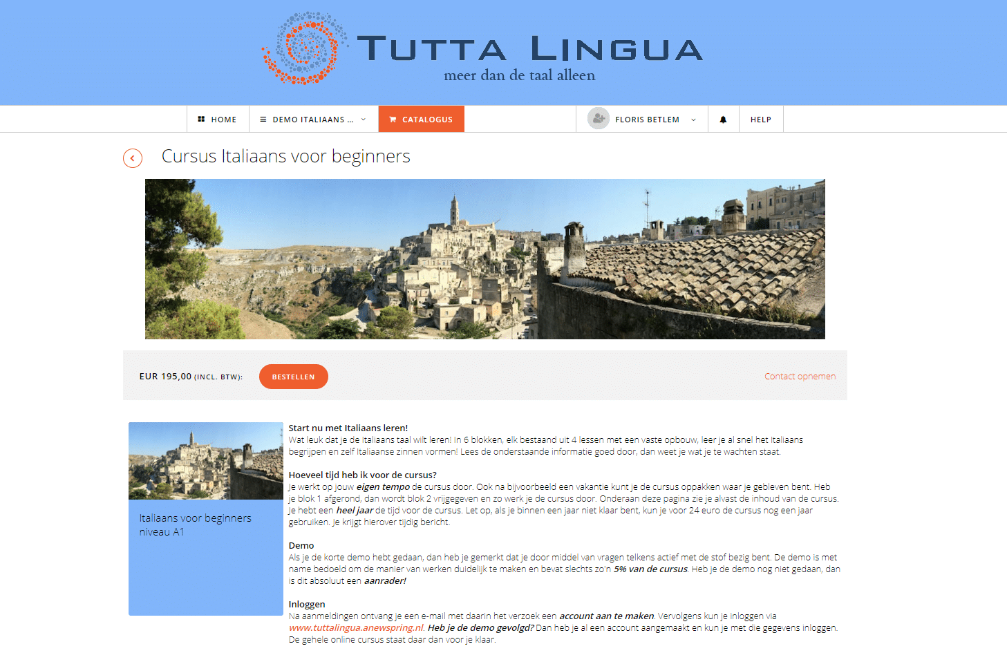 Spruit Vies lettergreep Online Cursus Italiaans - TuttaLingua