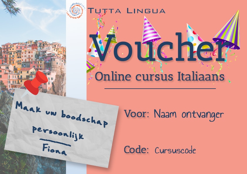 Tutta lingua voucher verjaardag